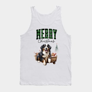 Christmas Bernese mountain dog Tank Top